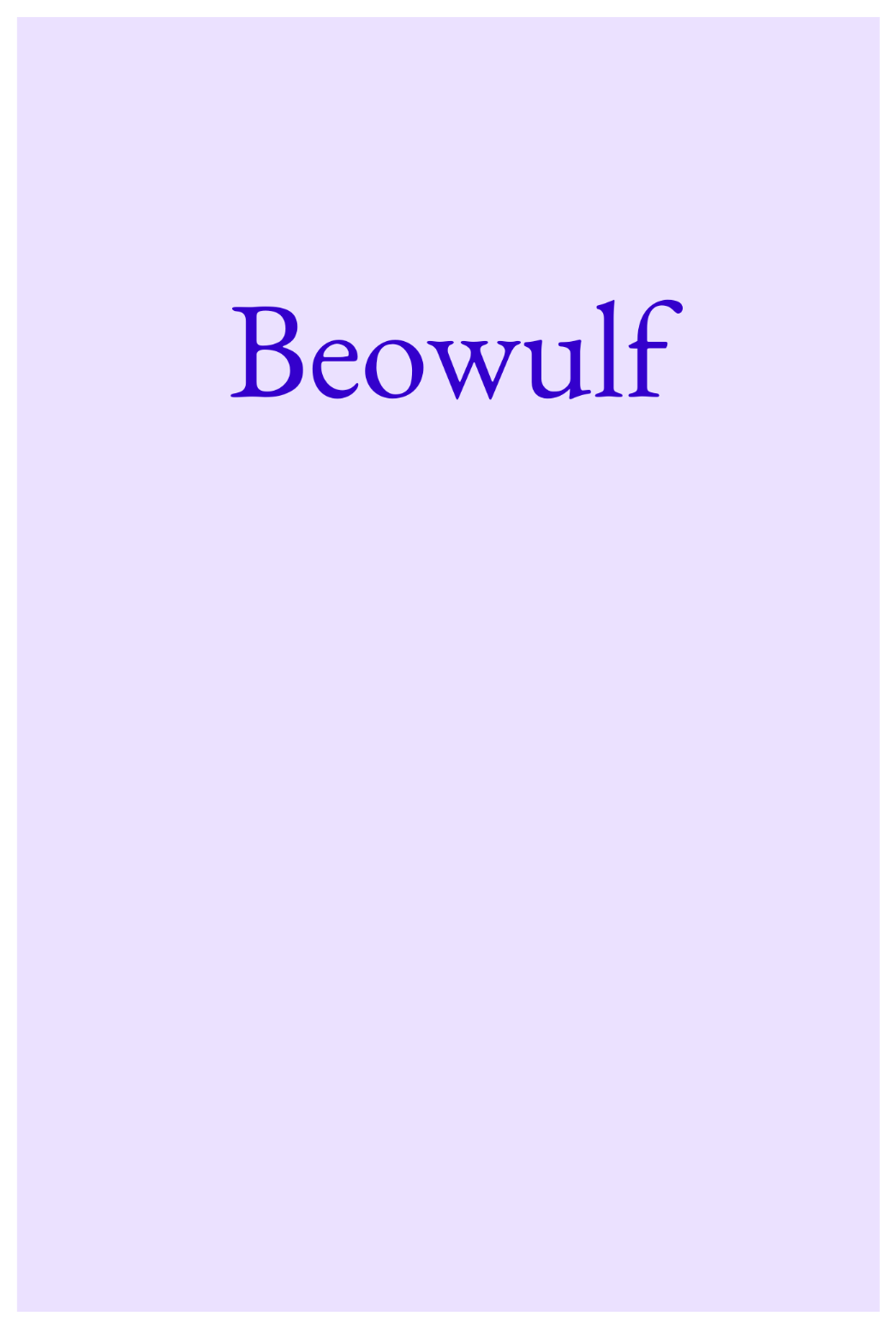 beowulf